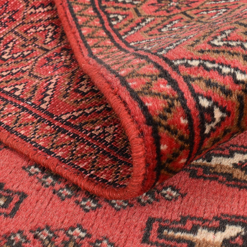 Loper Turkaman tapijt - 276 x 102 cm - rood