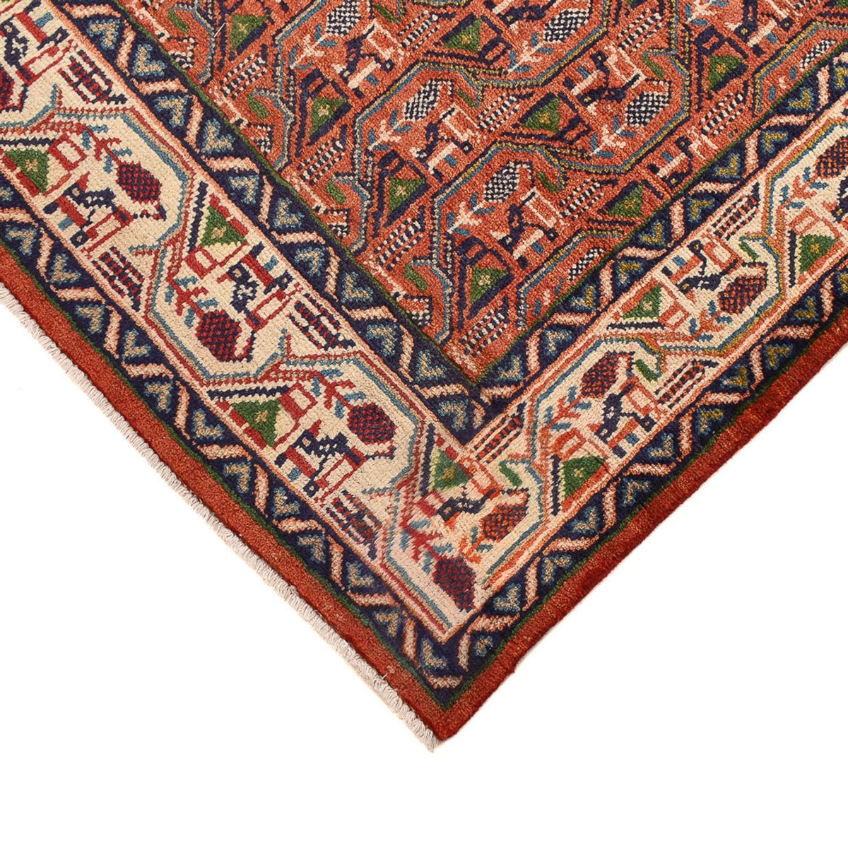 Loper Perzisch tapijt - Mir - 245 x 100 cm - licht rood