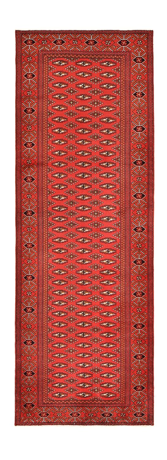Loper Turkaman tapijt - 273 x 98 cm - rood