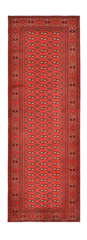 Loper Turkaman tapijt - 273 x 98 cm - rood