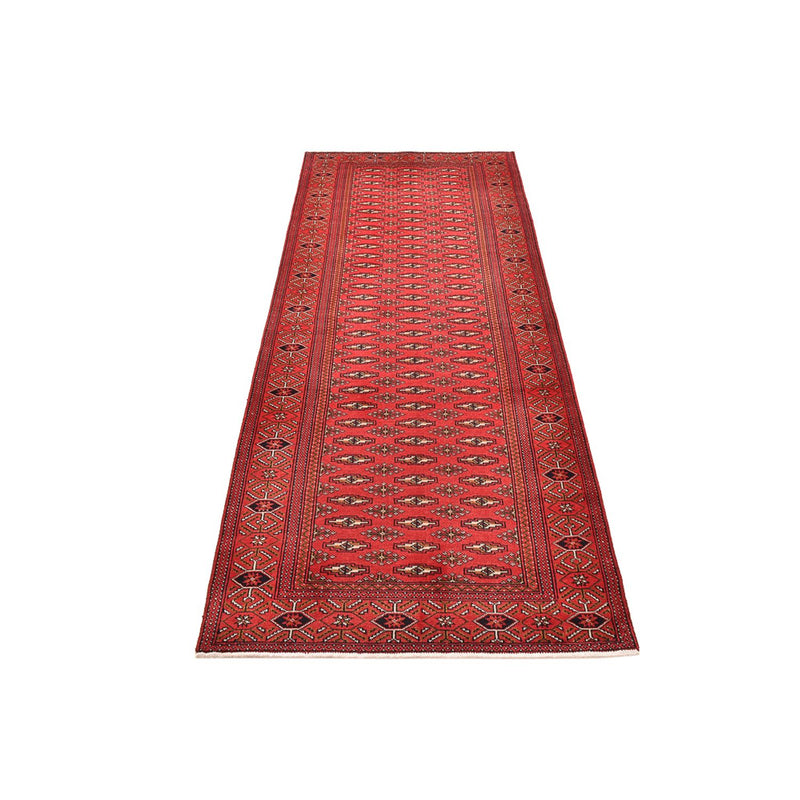 Loper Turkaman tapijt - 273 x 98 cm - rood