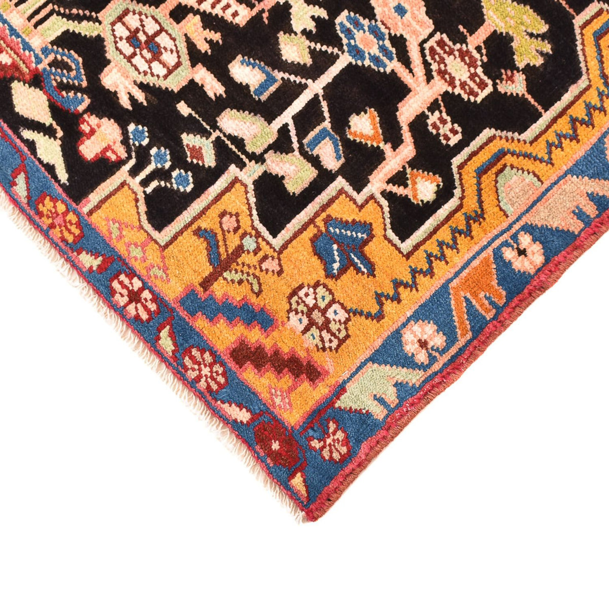 Perzisch Tapijt - Nomadisch - 132 x 92 cm - donkerblauw