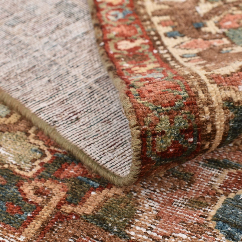 Vintage tapijt - 202 x 150 cm - donker beige