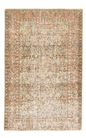 Vintage tapijt - 200 x 130 cm - donker beige