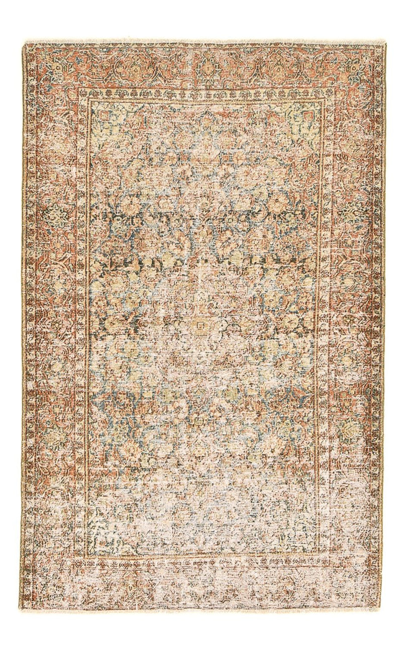 Vintage tapijt - 200 x 130 cm - donker beige