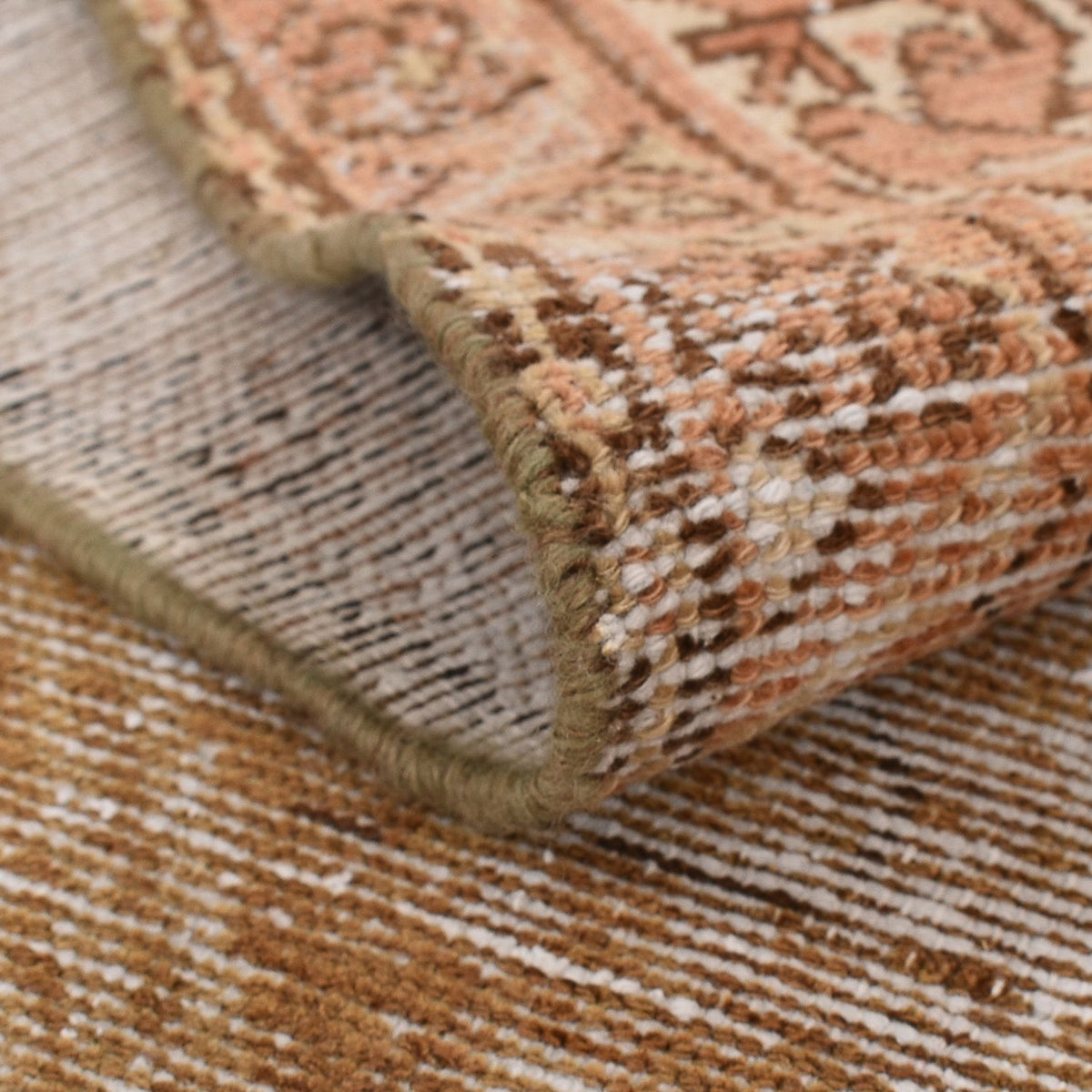 Loper Vintage tapijt - 350 x 136 cm - donker beige