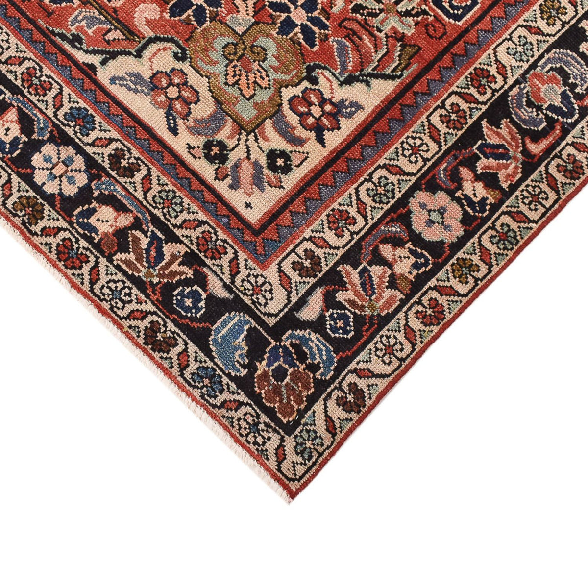 Vintage tapijt - 242 x 157 cm - rood