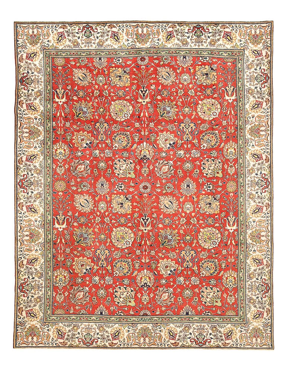 Perzisch tapijt - Tabriz - 373 x 284 cm - rood