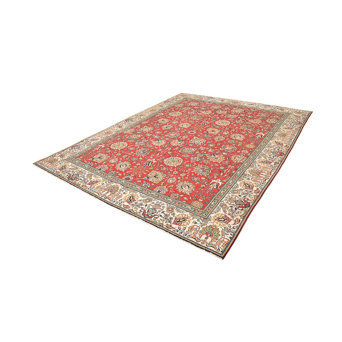 Perzisch tapijt - Tabriz - 373 x 284 cm - rood
