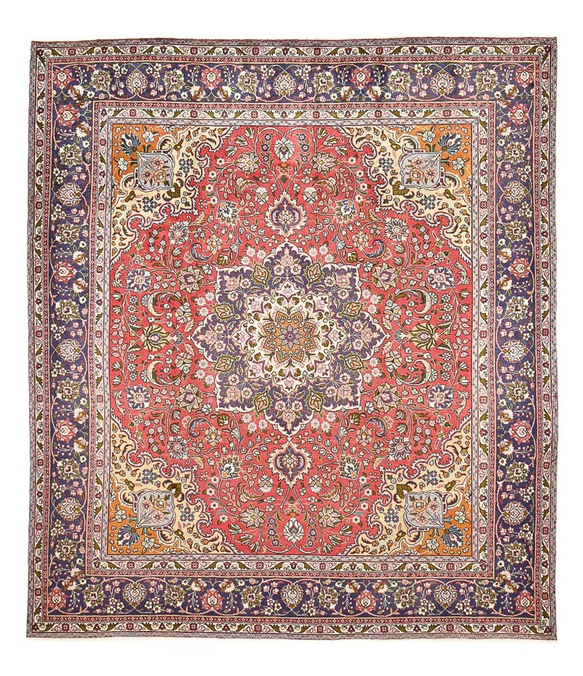 Perzisch tapijt - Tabriz - 374 x 300 cm - rood