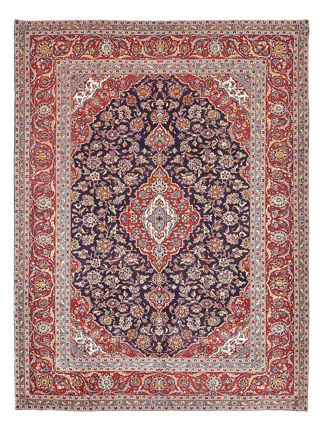 Perzisch tapijt - Keshan - 340 x 255 cm - donkerrood