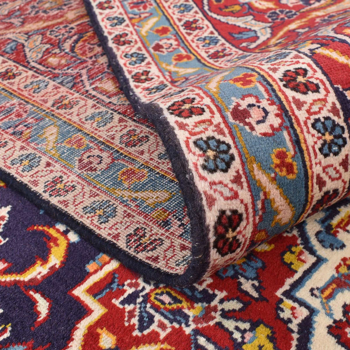 Perzisch tapijt - Keshan - 340 x 255 cm - donkerrood