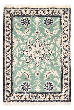 Perzisch tapijt - Nain - 87 x 60 cm - lichtgroen