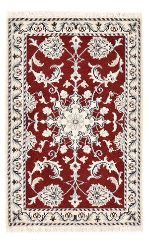 Perzisch tapijt - Nain - 94 x 60 cm - rood