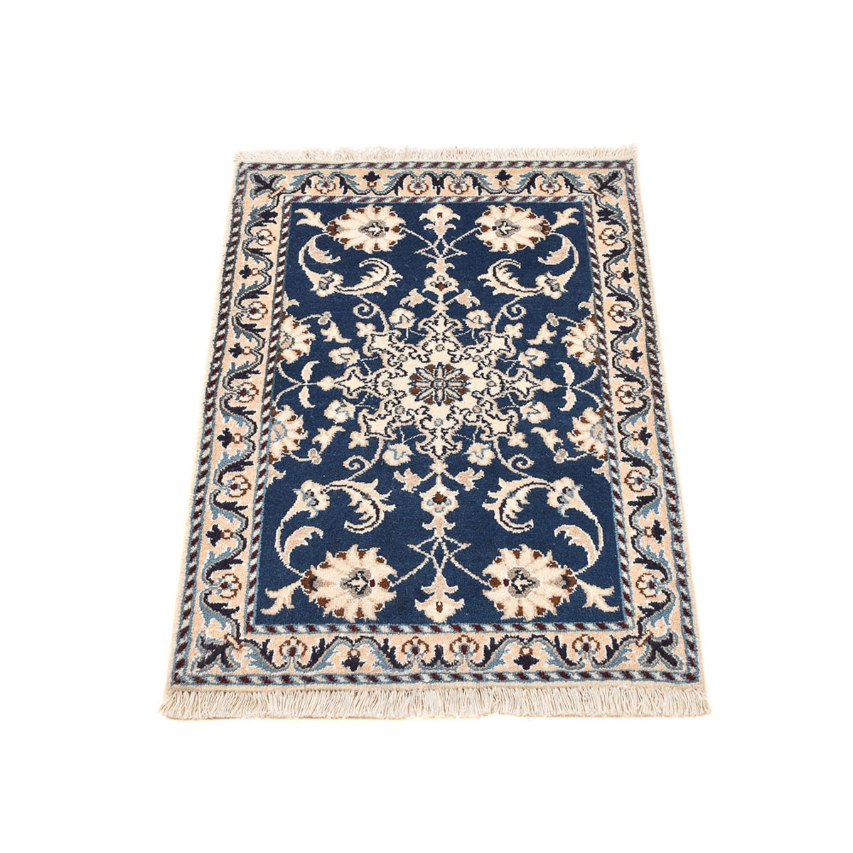 Perzisch tapijt - Nain - 85 x 60 cm - blauw