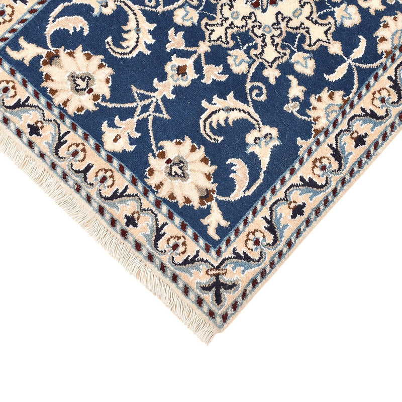 Perzisch tapijt - Nain - 85 x 60 cm - blauw