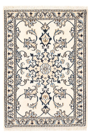 Perzisch tapijt - Nain - 90 x 60 cm - crème