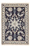 Perzisch tapijt - Nain - 90 x 60 cm - donkerblauw