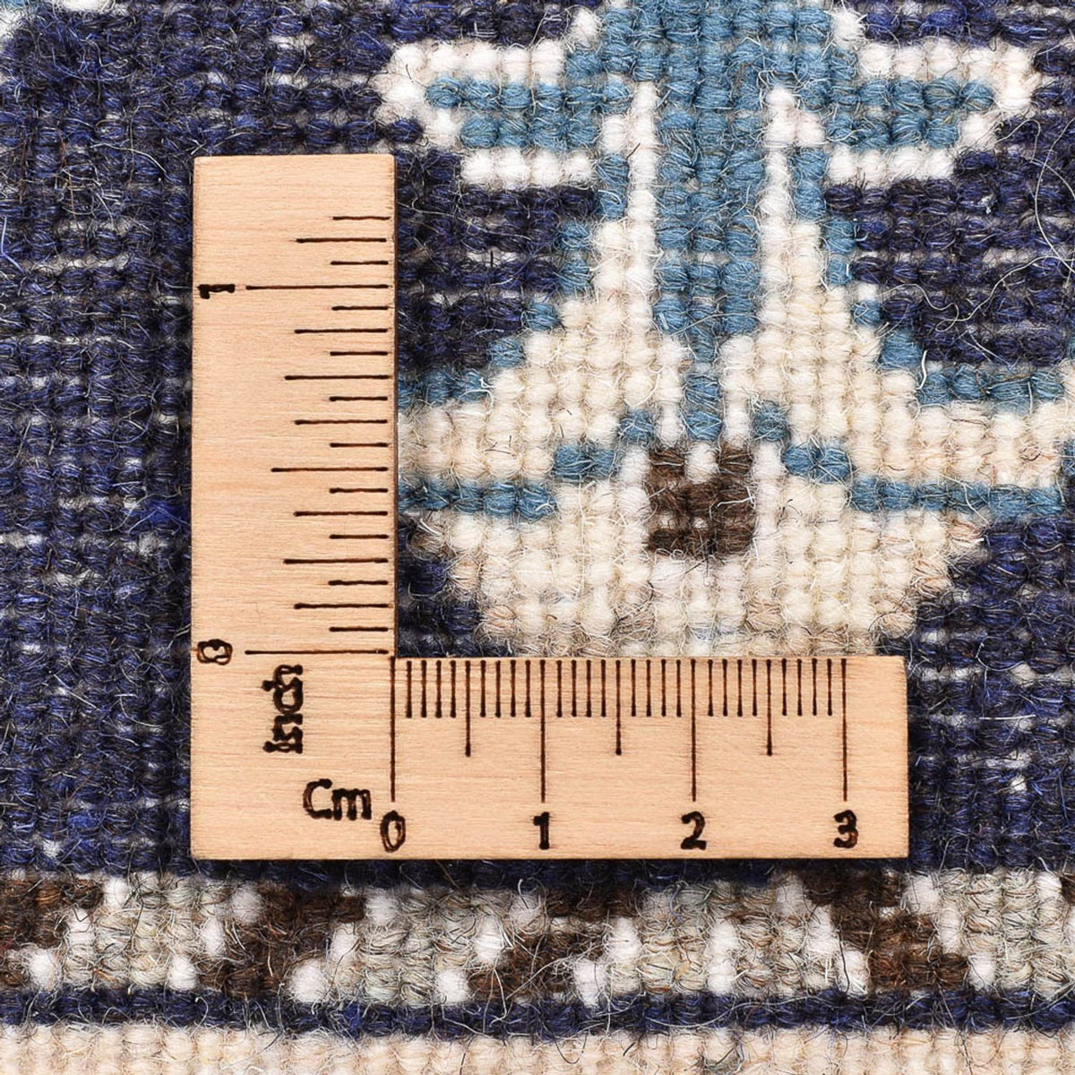 Perzisch tapijt - Nain - 90 x 60 cm - donkerblauw