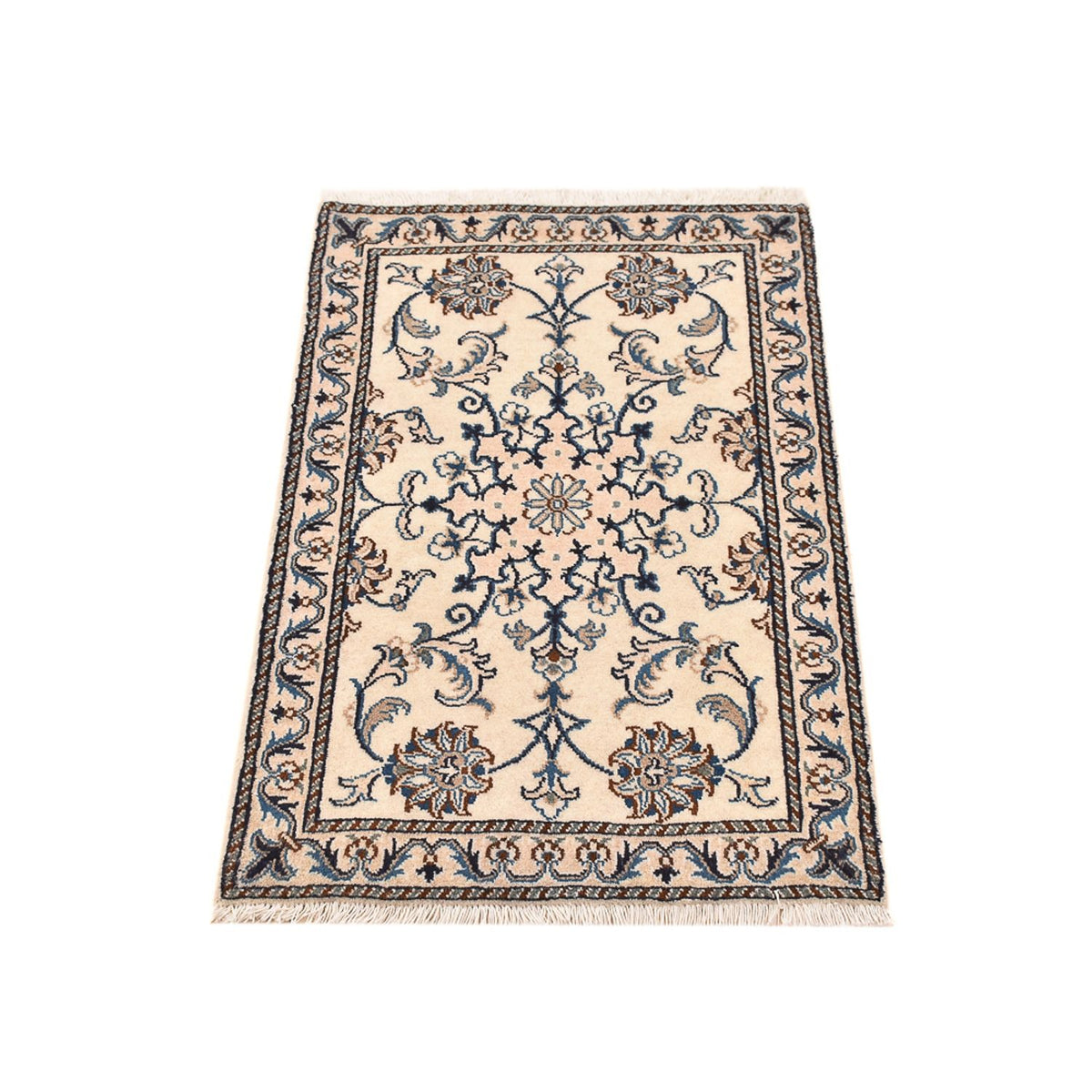Perzisch tapijt - Nain - 95 x 60 cm - beige