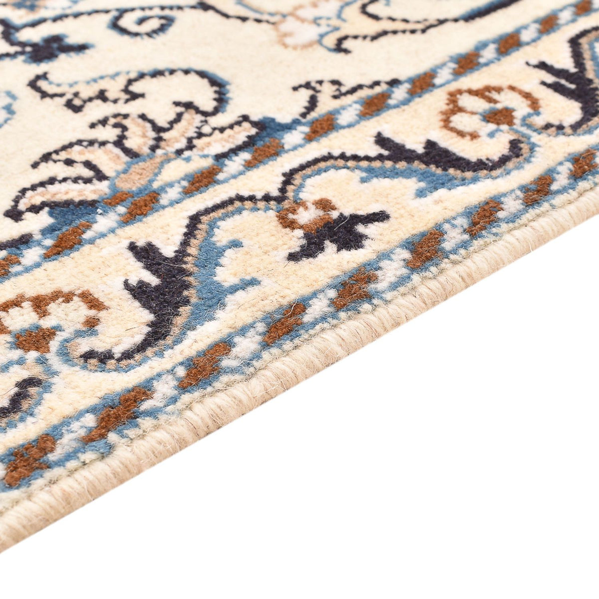 Perzisch tapijt - Nain - 87 x 58 cm - crème