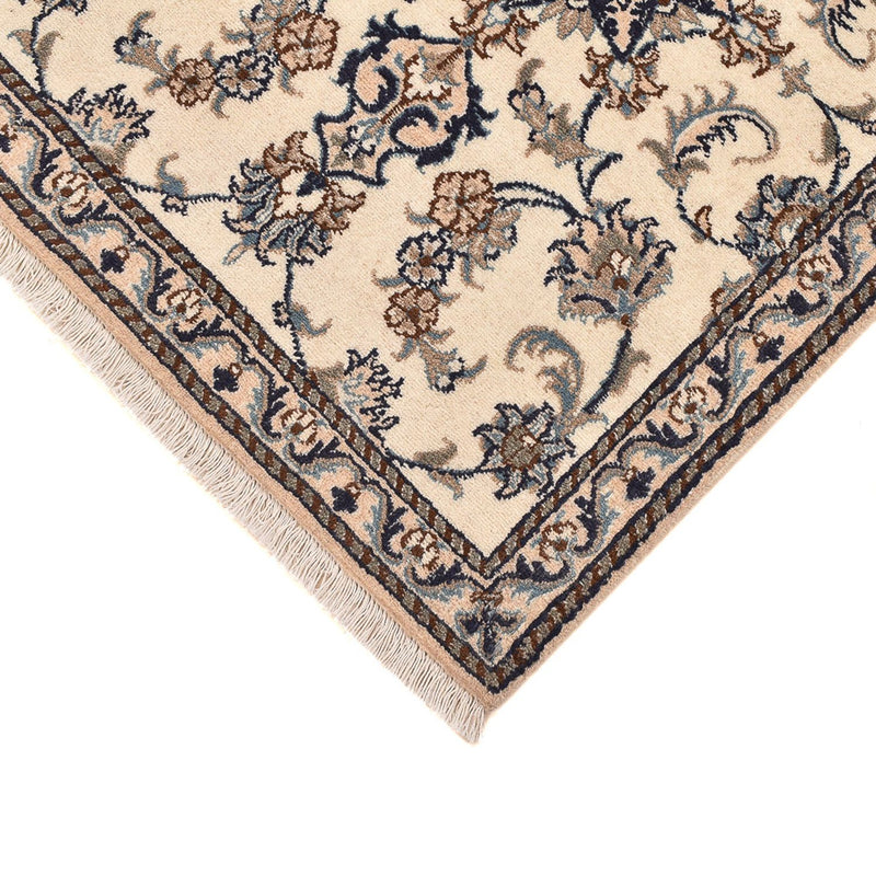 Loper Perzisch tapijt - Nain - 208 x 79 cm - wit  crème