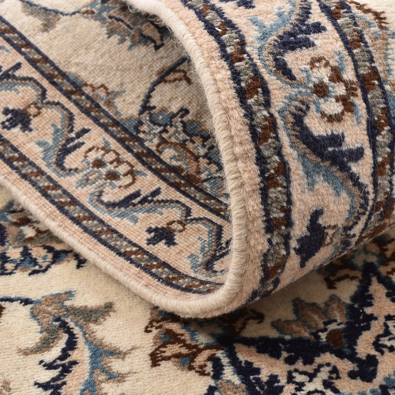 Loper Perzisch tapijt - Nain - 208 x 79 cm - wit  crème