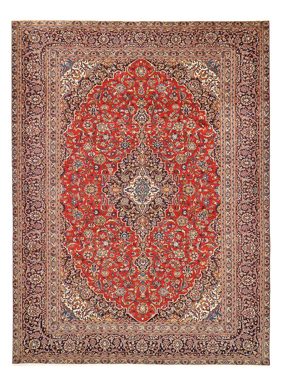 Perzisch tapijt - Keshan - 392 x 285 cm - rood