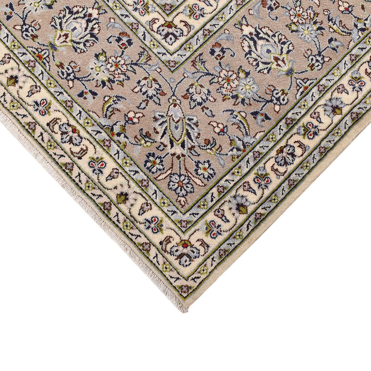 Perzisch tapijt - Keshan - 355 x 245 cm - donker beige