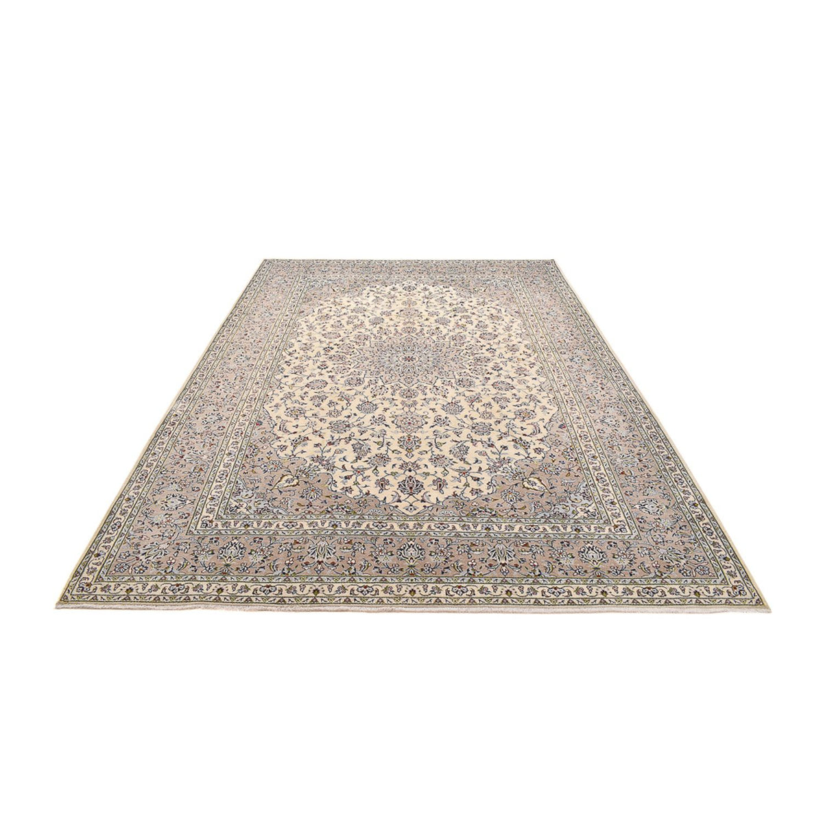 Perzisch tapijt - Keshan - 355 x 245 cm - donker beige