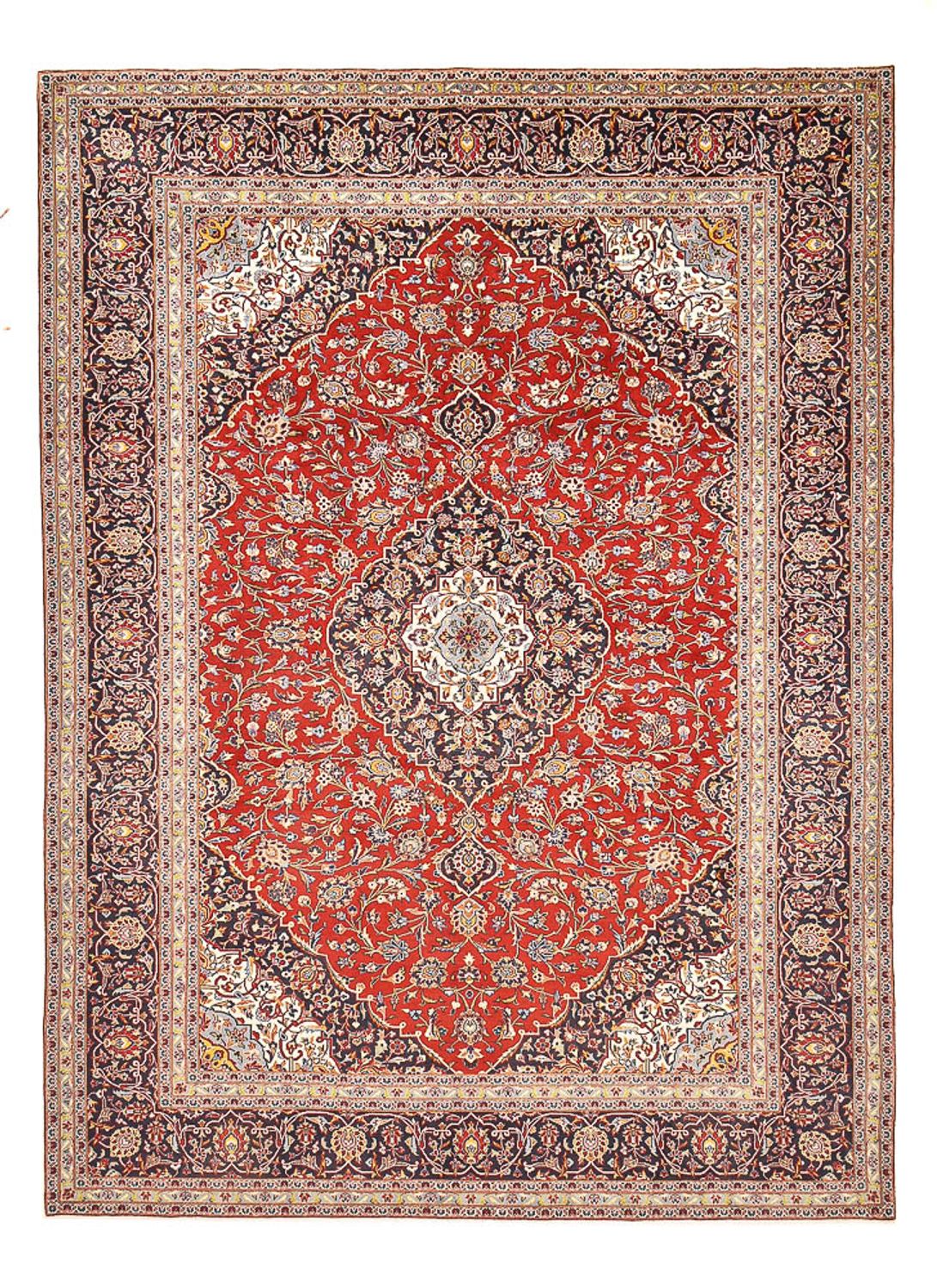 Perzisch tapijt - Keshan - 416 x 297 cm - rood