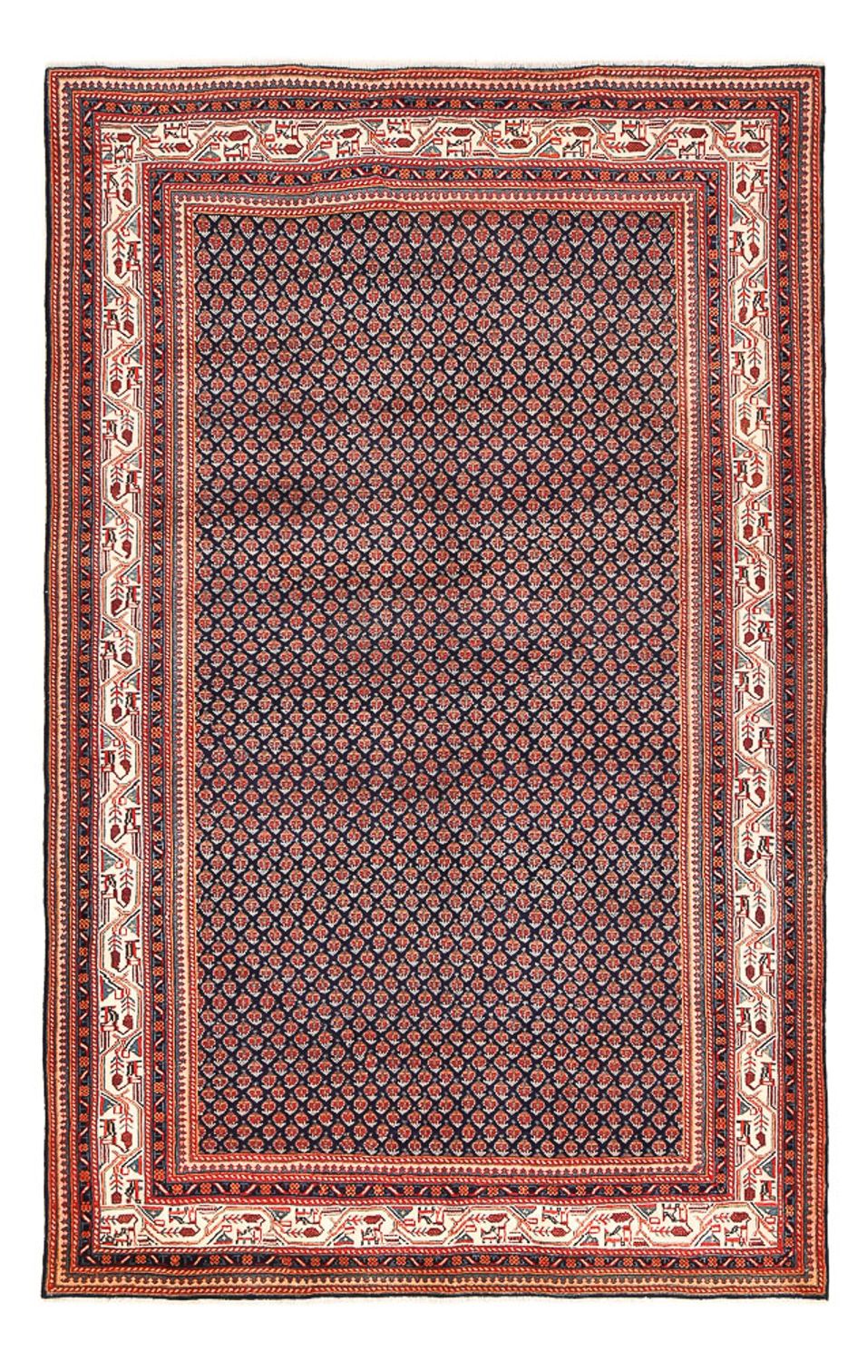 Perzisch tapijt - Mir - 295 x 188 cm - donkerrood