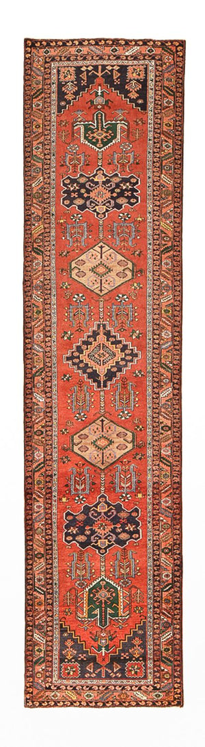 Loper Perzisch Tapijt - Nomadisch - 445 x 105 cm - licht rood