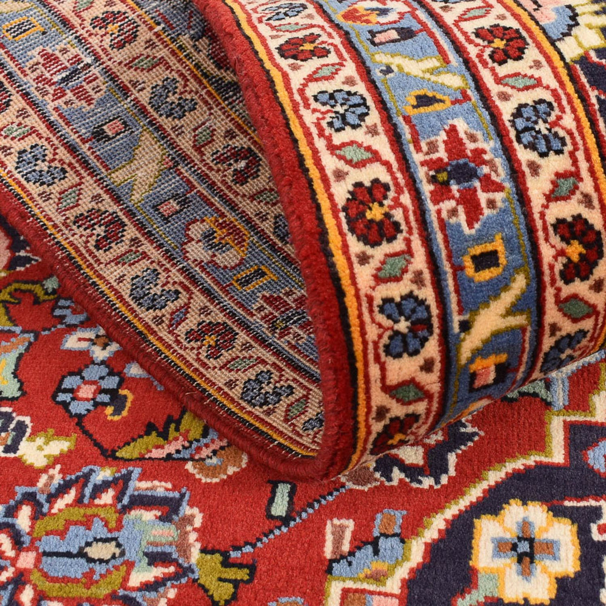 Loper Perzisch tapijt - Keshan - 332 x 102 cm - rood