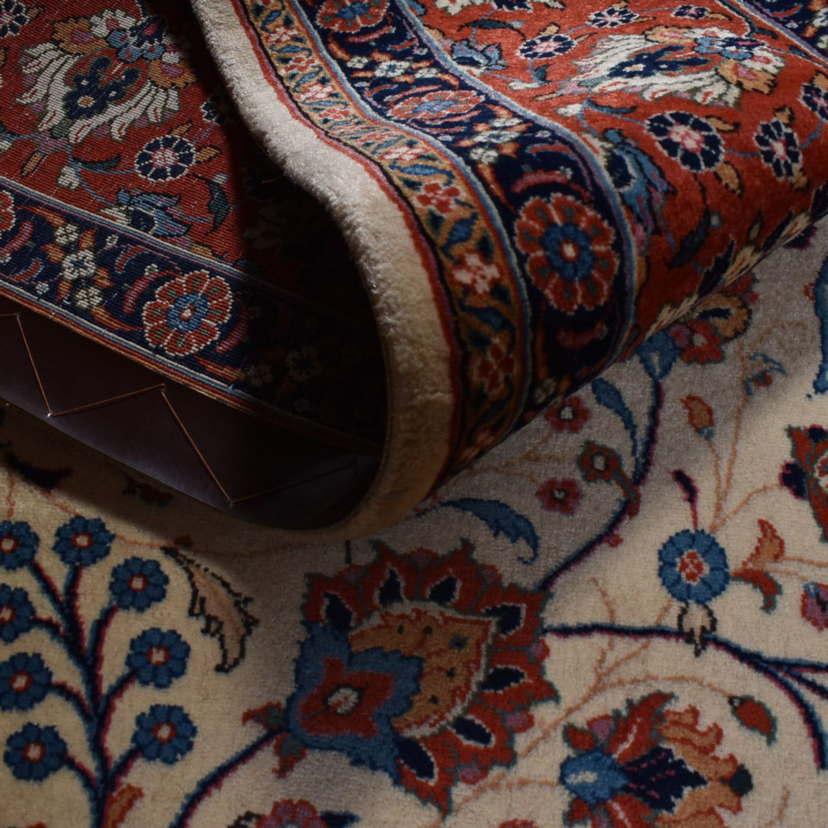 Perzisch tapijt - Ghom - 292 x 210 cm - zand