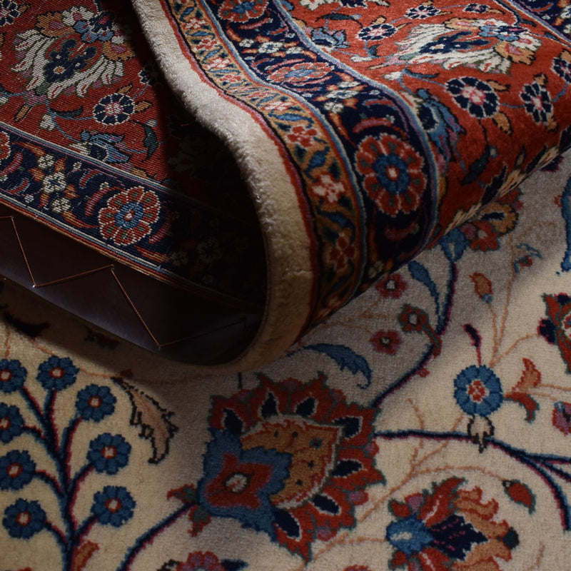 Perzisch tapijt - Ghom - 292 x 210 cm - zand