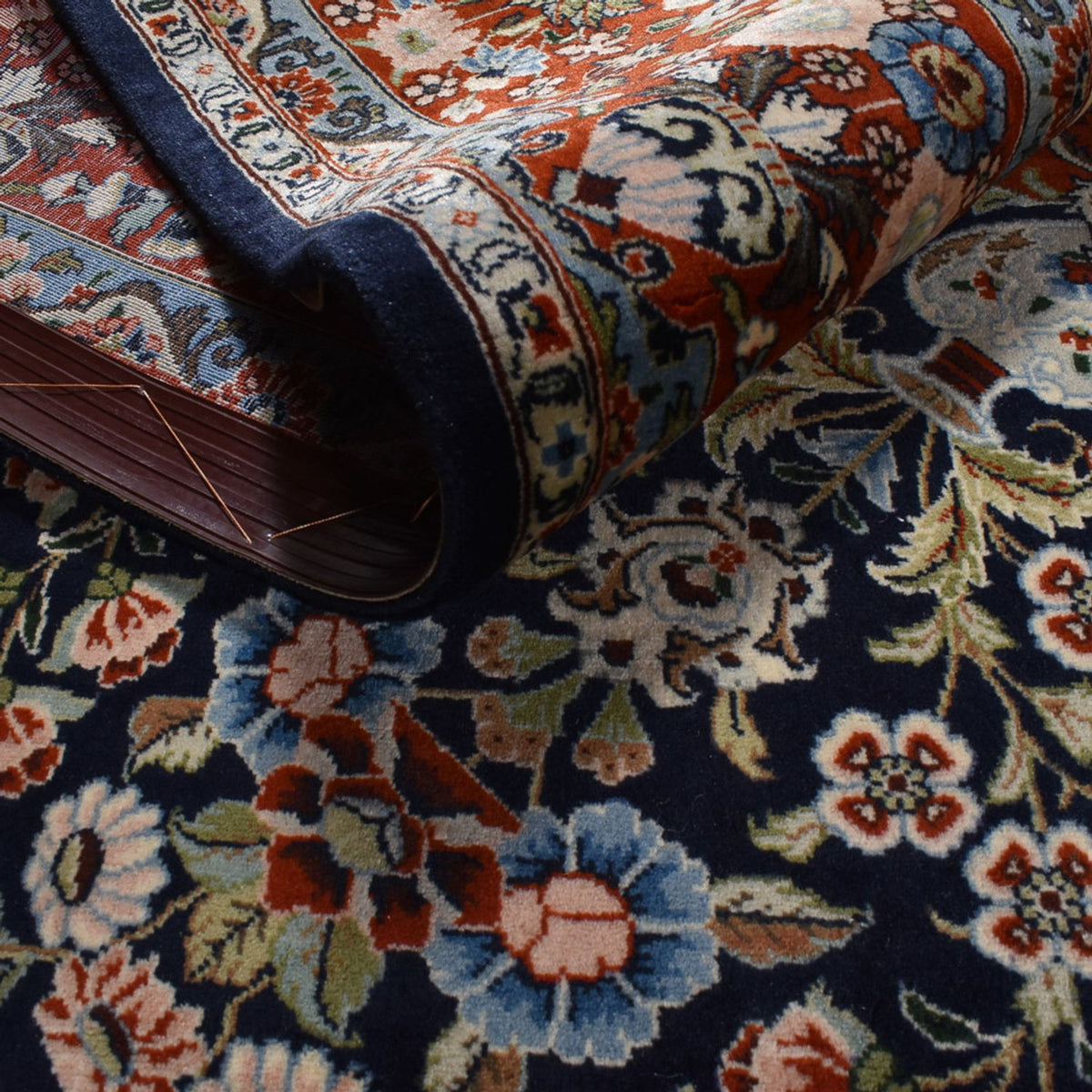 Perzisch tapijt - Keshan - 315 x 220 cm - donkerblauw