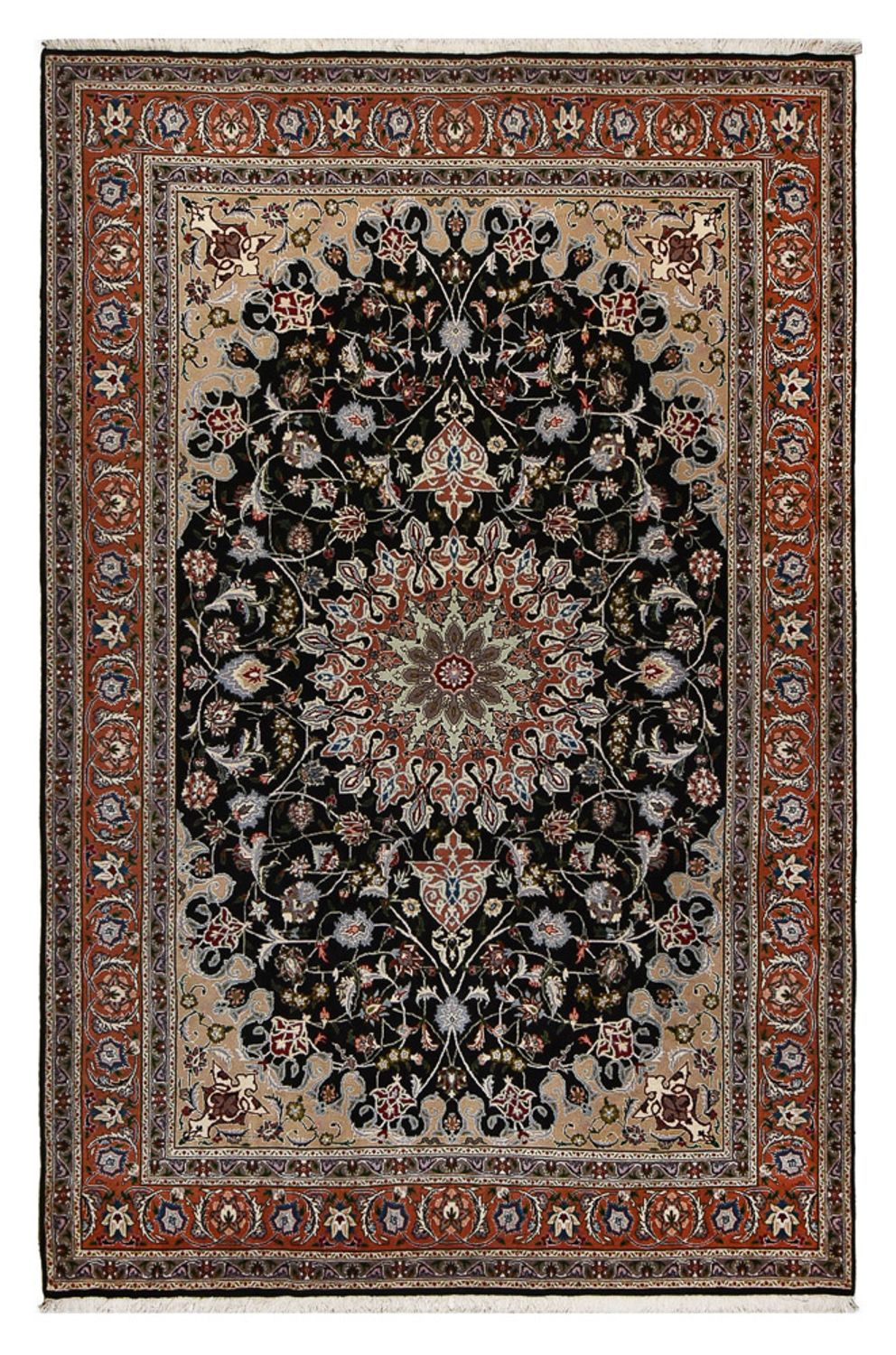 Perzisch tapijt - Tabriz - Royal - 318 x 208 cm - donkerblauw