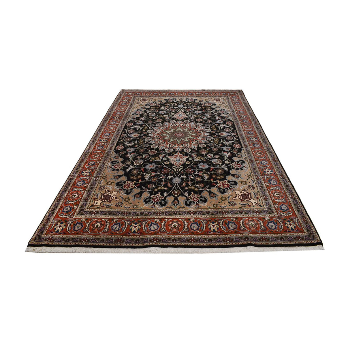 Perzisch tapijt - Tabriz - Royal - 318 x 208 cm - donkerblauw