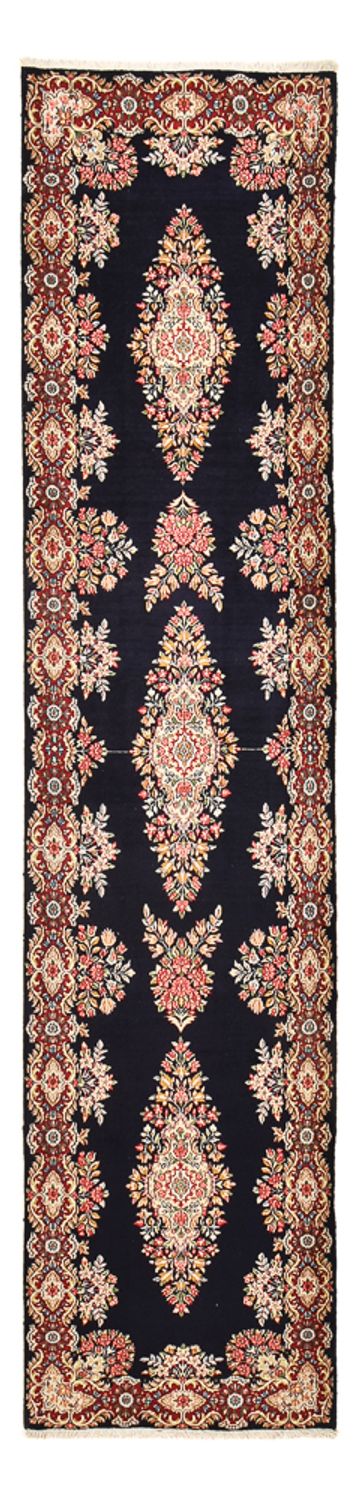 Loper Perzisch tapijt - Royal - 397 x 93 cm - donkerblauw