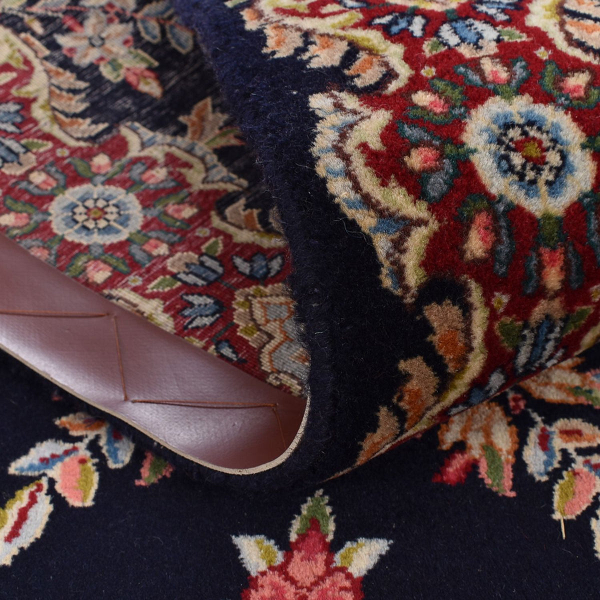 Loper Perzisch tapijt - Royal - 397 x 93 cm - donkerblauw