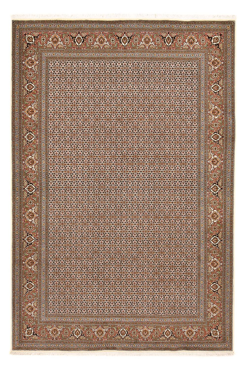 Perzisch tapijt - Tabriz - Royal - 284 x 184 cm - donker beige