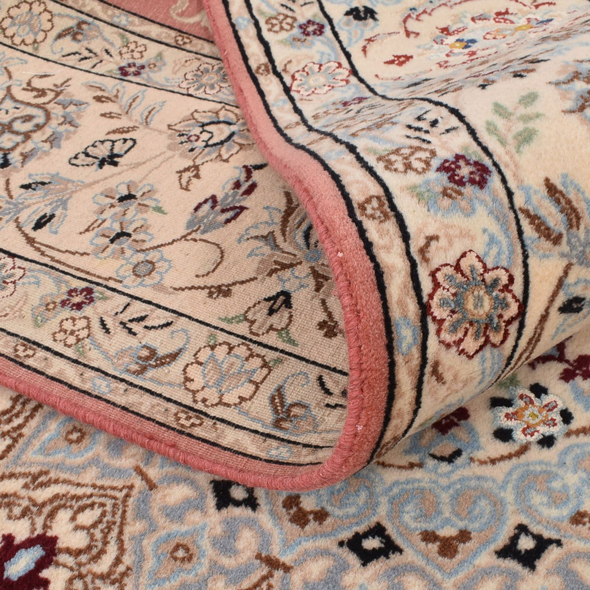 Perzisch tapijt - Nain - Koninklijk - 293 x 202 cm - licht rood