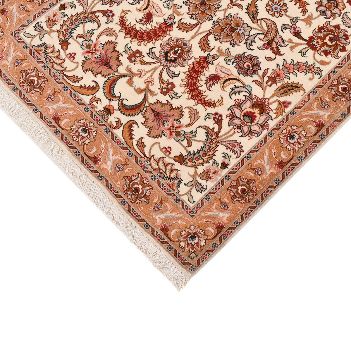 Loper Perzisch tapijt - Tabriz - Premium - 314 x 79 cm - beige