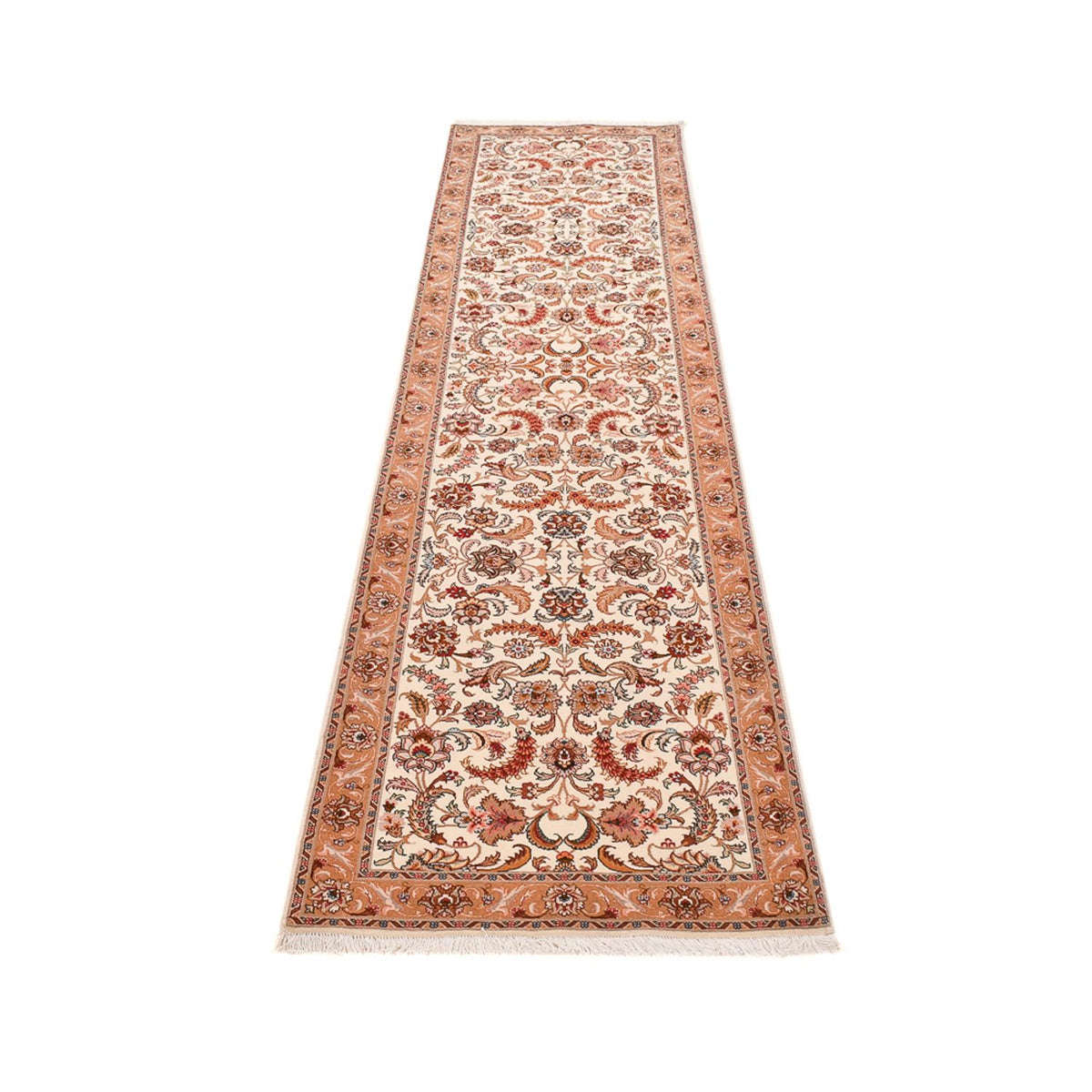 Loper Perzisch tapijt - Tabriz - Premium - 314 x 79 cm - beige