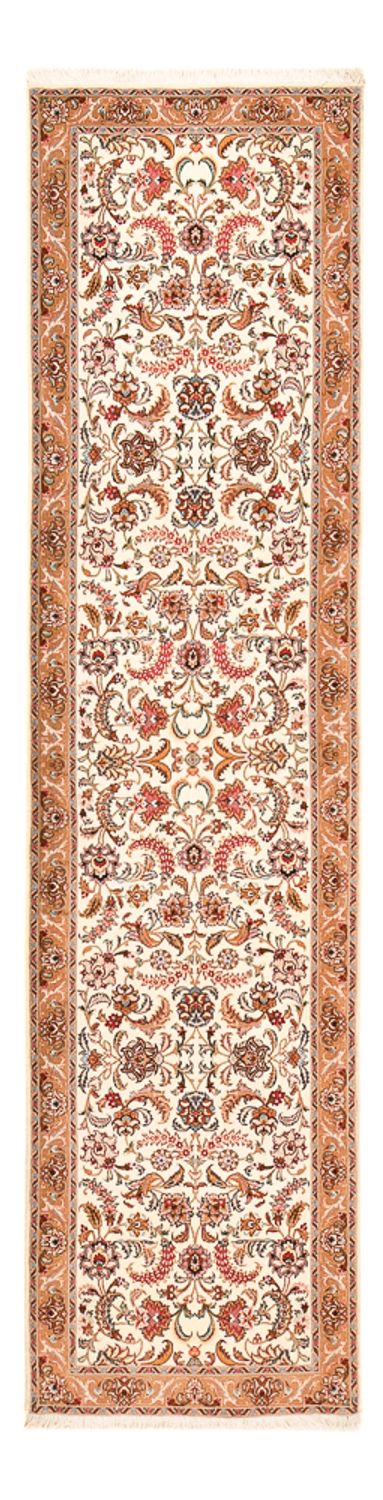 Loper Perzisch tapijt - Tabriz - Premium - 317 x 72 cm - beige