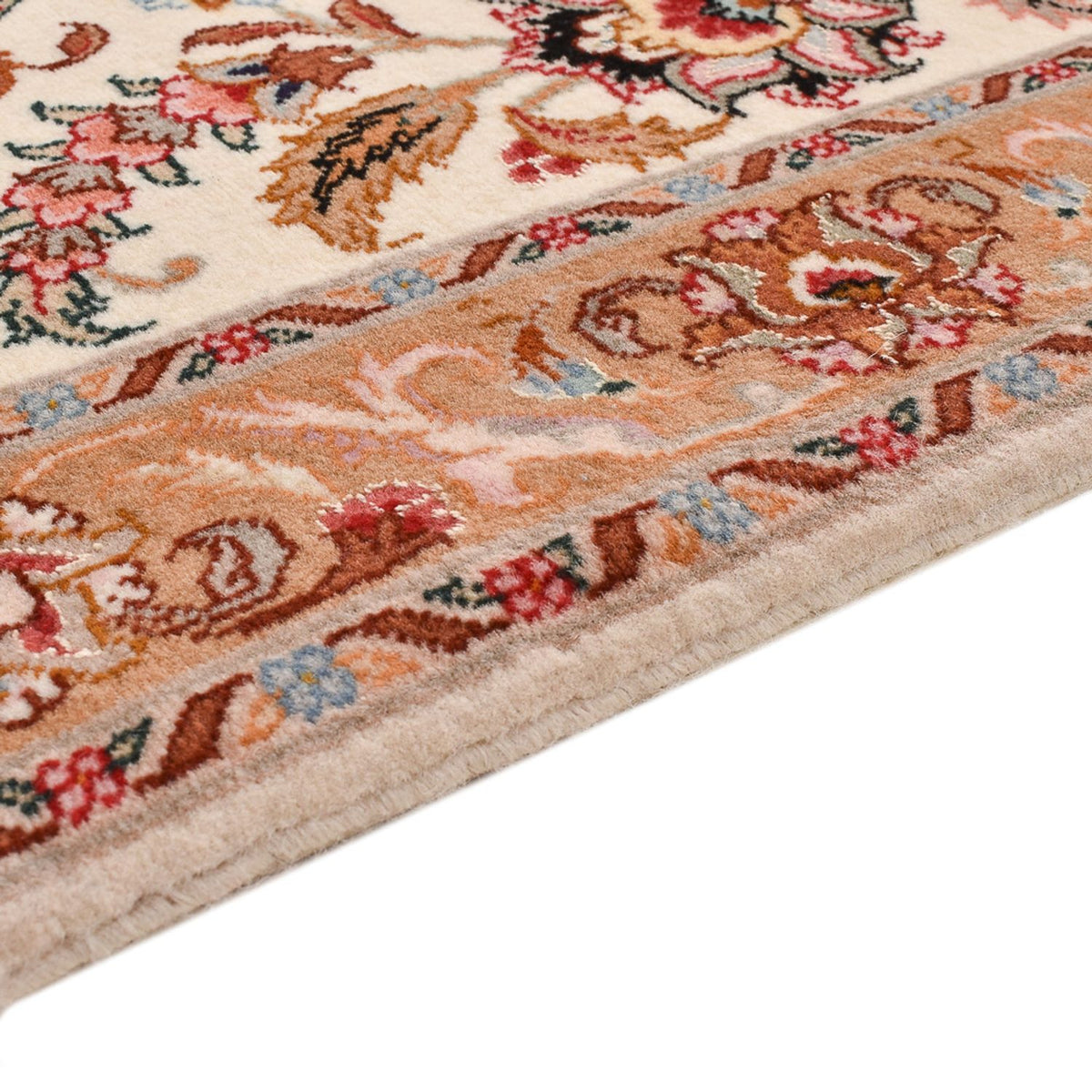 Loper Perzisch tapijt - Tabriz - Premium - 317 x 72 cm - beige