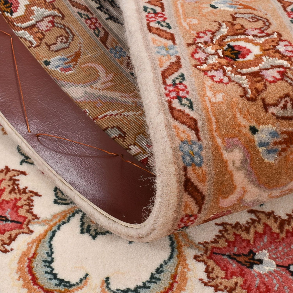 Loper Perzisch tapijt - Tabriz - Premium - 317 x 72 cm - beige