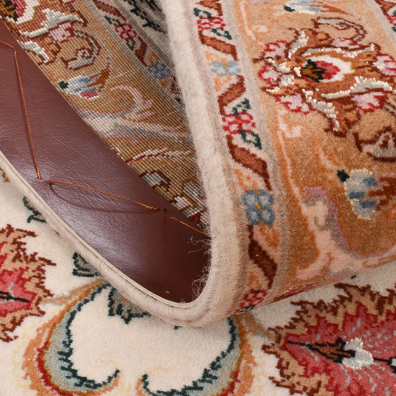 Loper Perzisch tapijt - Tabriz - Premium - 317 x 72 cm - beige