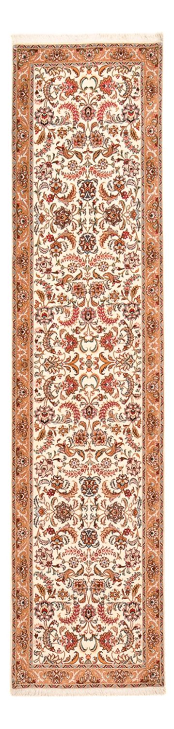 Loper Perzisch tapijt - Tabriz - Premium - 315 x 80 cm - beige